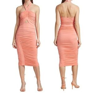 Bailey 44 Halter Cutout Bodycon Midi Dress in Extra Small